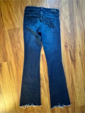 👖AG Adriano Goldschmied Angel Bootcut Stretch Mid-Rise Raw Hem Jeans Size 24